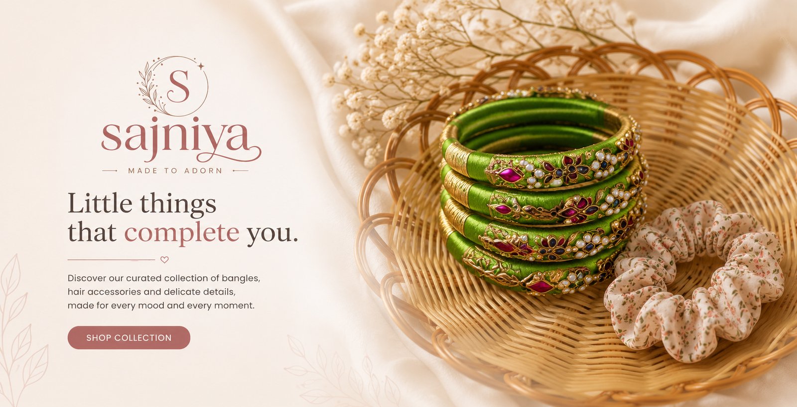 Sajniya handcrafted accessories