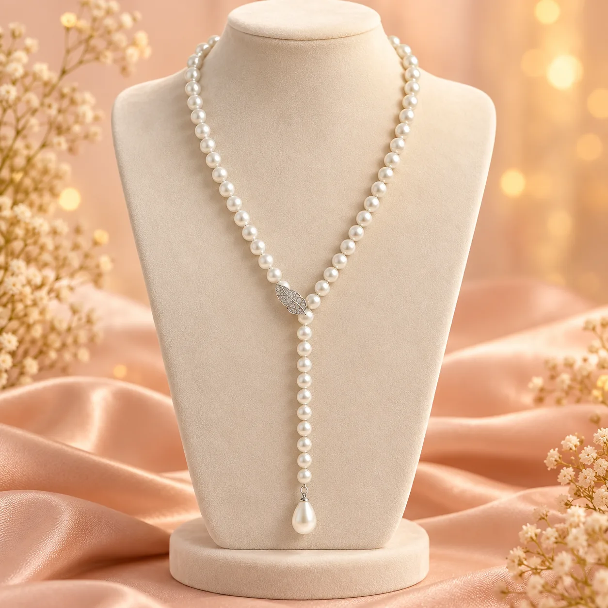 Pearl Lariat Necklace