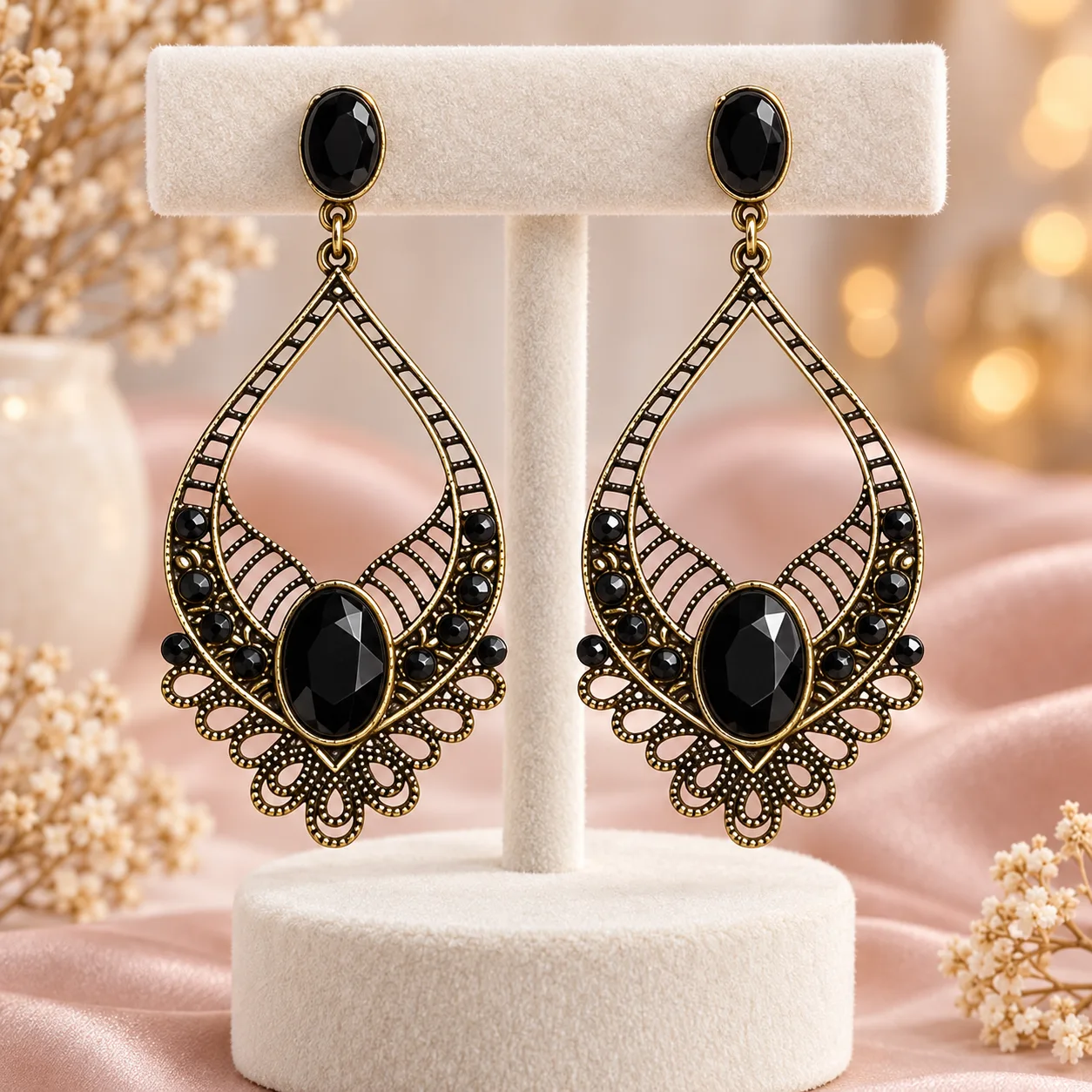 Antique Filigree Drop Earrings