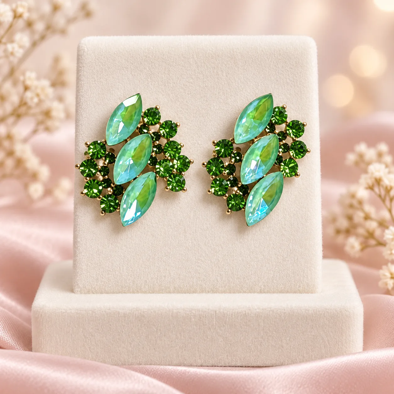 Crystal Cluster Earrings